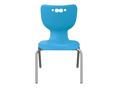 MooreCo Hierarchy 4-Leg Plastic School Chair, Blue (53316-1-BLUE-NA-CH)