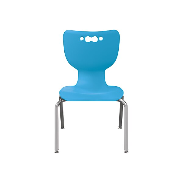 MooreCo Hierarchy 4-Leg Plastic School Chair, Blue (53316-1-BLUE-NA-CH)
