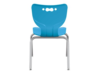 MooreCo Hierarchy 4-Leg Plastic School Chair, Blue (53316-1-BLUE-NA-CH)