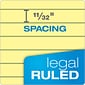 TOPS The Legal Pad Writing Pads, 8.5" x 11.75", Wide Ruled, Canary, 50 Sheets/Pad, 3 Pads/Pack (75327)