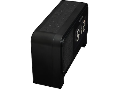 Jensen JCR-350 Digital Clock Radio with Night Light, Black