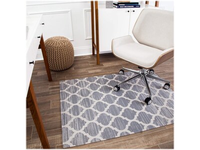Anji Mountain Rug'd Mitte 36" x 48" Rectangular Chair Mat for All Surfaces, Polyvinyl Chloride (AMB9011D)