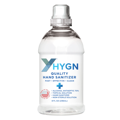 HYGN Gel Hand Sanitizer, 8 oz., 24/Carton (HG236ML-CT)
