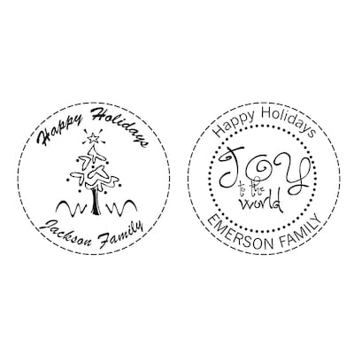 Custom Official K Holiday Pocket Embosser Seal, 1.625 Diameter