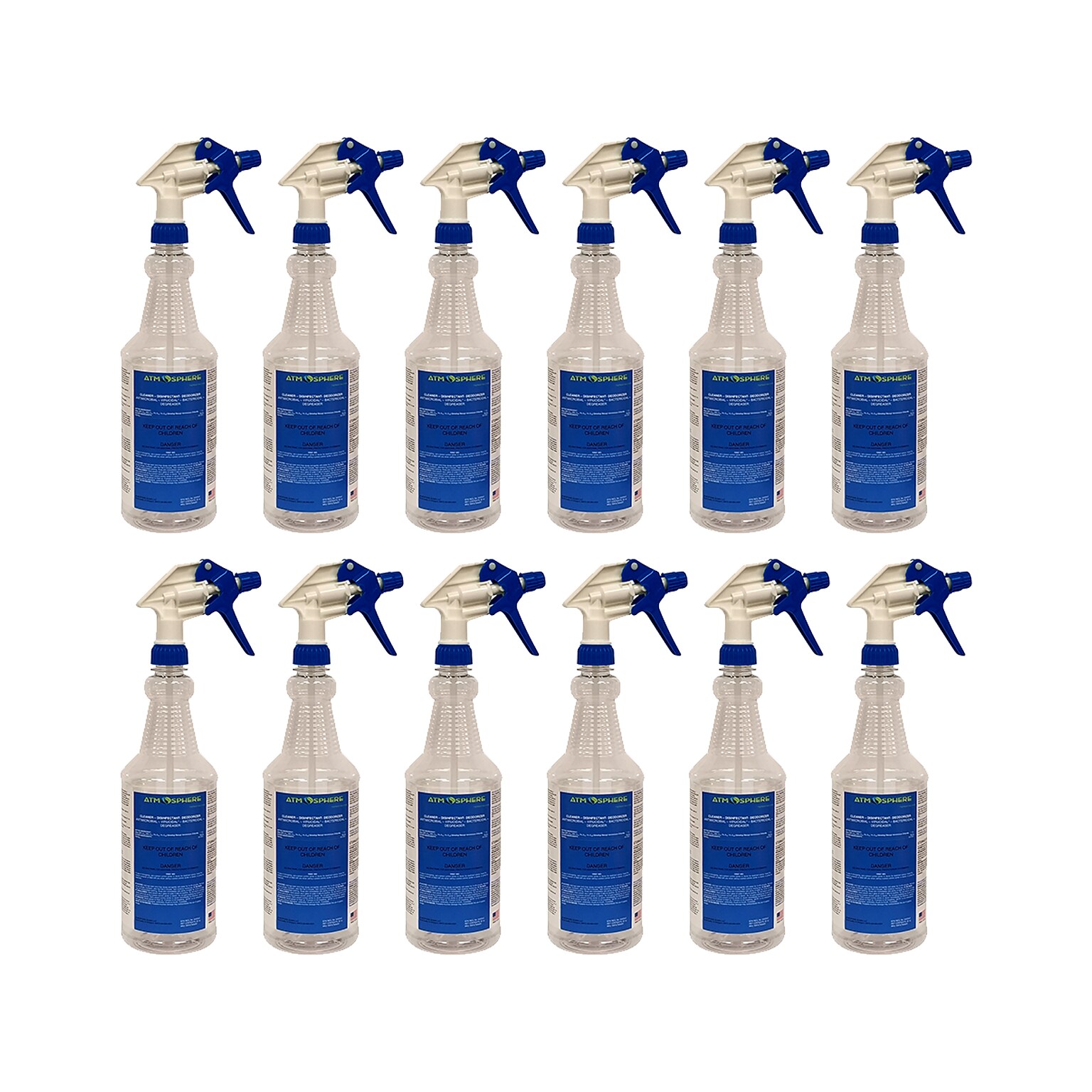 Atmosphere 32 oz. Spray Bottle, Clear, 12/Carton (B3PATMSB12)