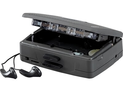 Jensen SCR-75 Stereo Cassette Player with AM/FM Radio, Black