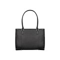 Solo New York Laptop Tote, Black Leather (VTA801-4)