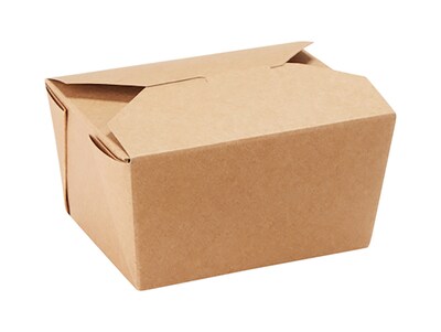 Dixie Paperboard Food Box, 2.5" x 4.5" x 5", Brown, 450/Carton
