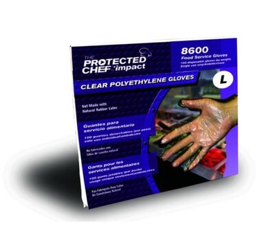 Impact Disposable Polyethylene Food Grade Gloves, Large, Disposable, 1000/Box (PRO11374)