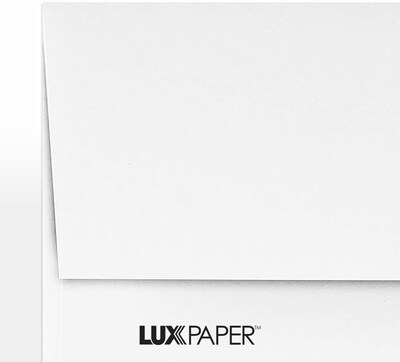 LUX Moistenable Glue A2 Invitation Envelope, 5 3/4 x 4 3/8, Bright White, 1000/Box (72924-1000)