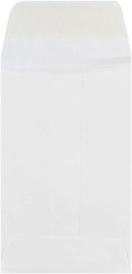 JAM Paper #1 Coin Envelope, 2 1/4" x 3 1/2", White, 100/Pack (122326658)