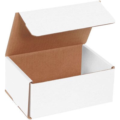 7" x 5" x 3", Corrugated Mailers, White, 50/Bundle (M753)