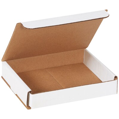 Partners Brand Corrugated Mailers, 6" x 5" x 1", White, 50/Bundle (M651)