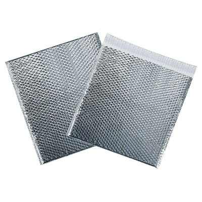 Quill Brand® Cool Shield Bubble Mailer, 15 x 17, Silver, 50/Carton (INM1517)