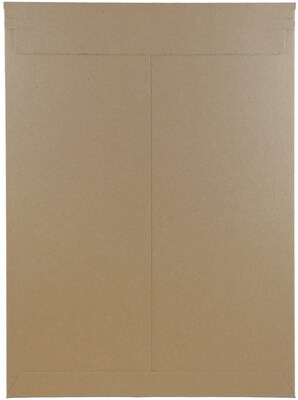 Jam Paper Stay-Flat Photo Mailer, 13" x 18", Brown Kraft, 6/Pack (8866646B)