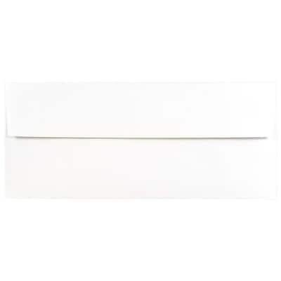 JAM PAPER 3 7/8 x 8 1/8 Foil Lined Invitation Envelopes, White with Silver Foil, 50/Pack (352231723I