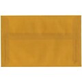 JAM PAPER A10 Translucent Vellum Invitation Envelopes, 6 x 9 1/2, Ochre Gold, 25/Pack (96268I)
