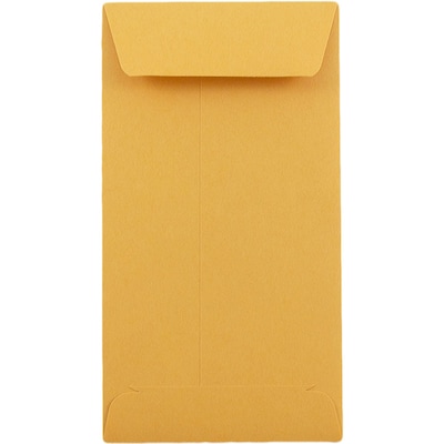 JAM PAPER #5.5 Coin Recycled Business Envelopes, 3 1/8 x 5 1/2, Brown Kraft Recycled, 100/Pack (4093
