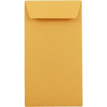 JAM PAPER #5.5 Coin Recycled Business Envelopes, 3 1/8 x 5 1/2, Brown Kraft Recycled, 100/Pack (4093