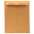 JAM Paper Premium Catalog Envelope, 10 x 13, Brown Kraft Manila, 100/Pack (V018286)