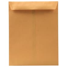 JAM Paper Premium Catalog Envelope, 10 x 13, Brown Kraft Manila, 100/Pack (V018286)