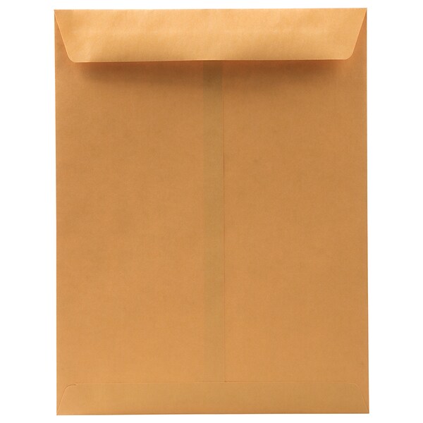JAM Paper Premium Catalog Envelope, 10 x 13, Brown Kraft Manila, 100/Pack (V018286)