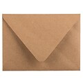 JAM PAPER A2 V-Flap Invitation Envelopes, 4 3/8 x 5 3/4, Brown Kraft Paper Bag Recycled, 50/pack (96292I)