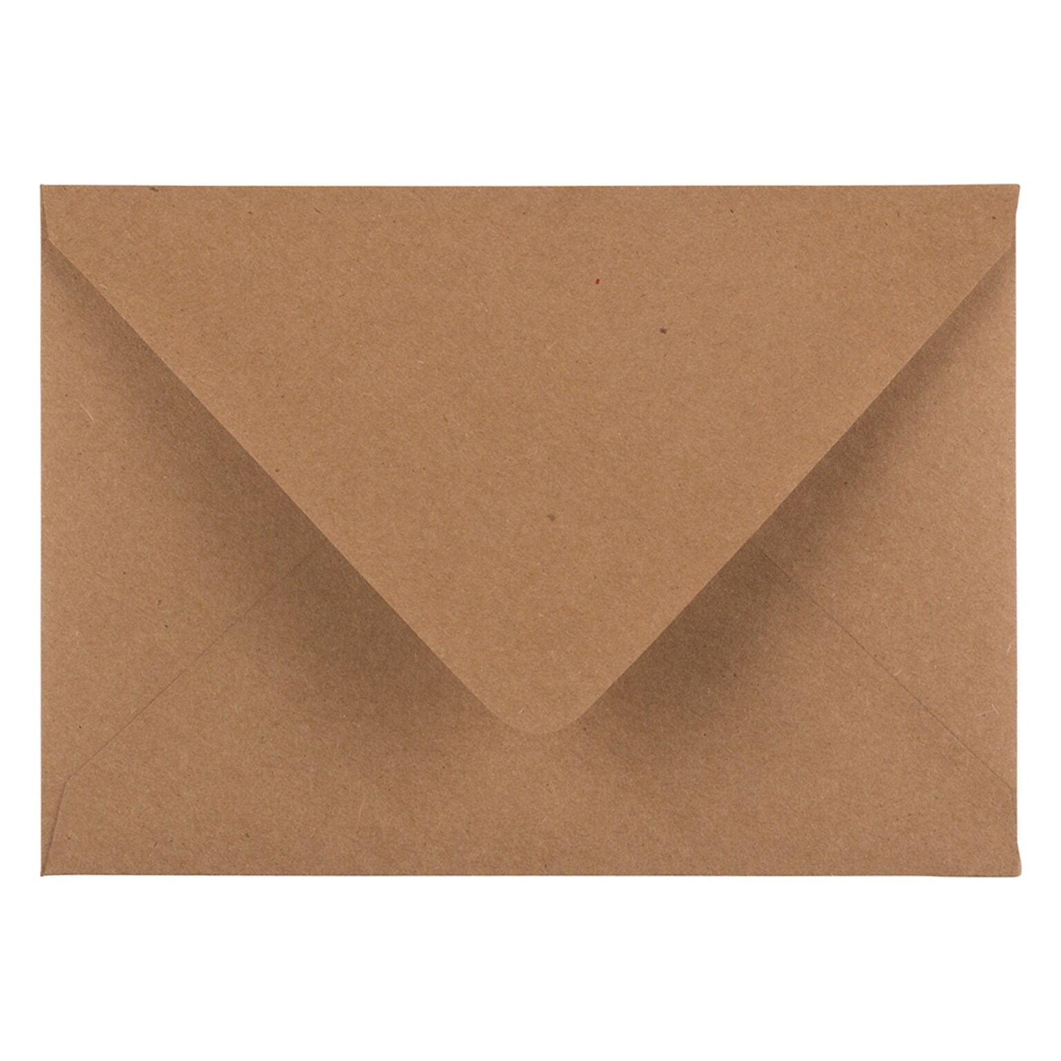 JAM PAPER A7 Kraft V-Flap Invitation Envelope, 5 1/4 x 7 1/4, Brown Kraft Paper Bag Recycled, 50/pack (3243667I)
