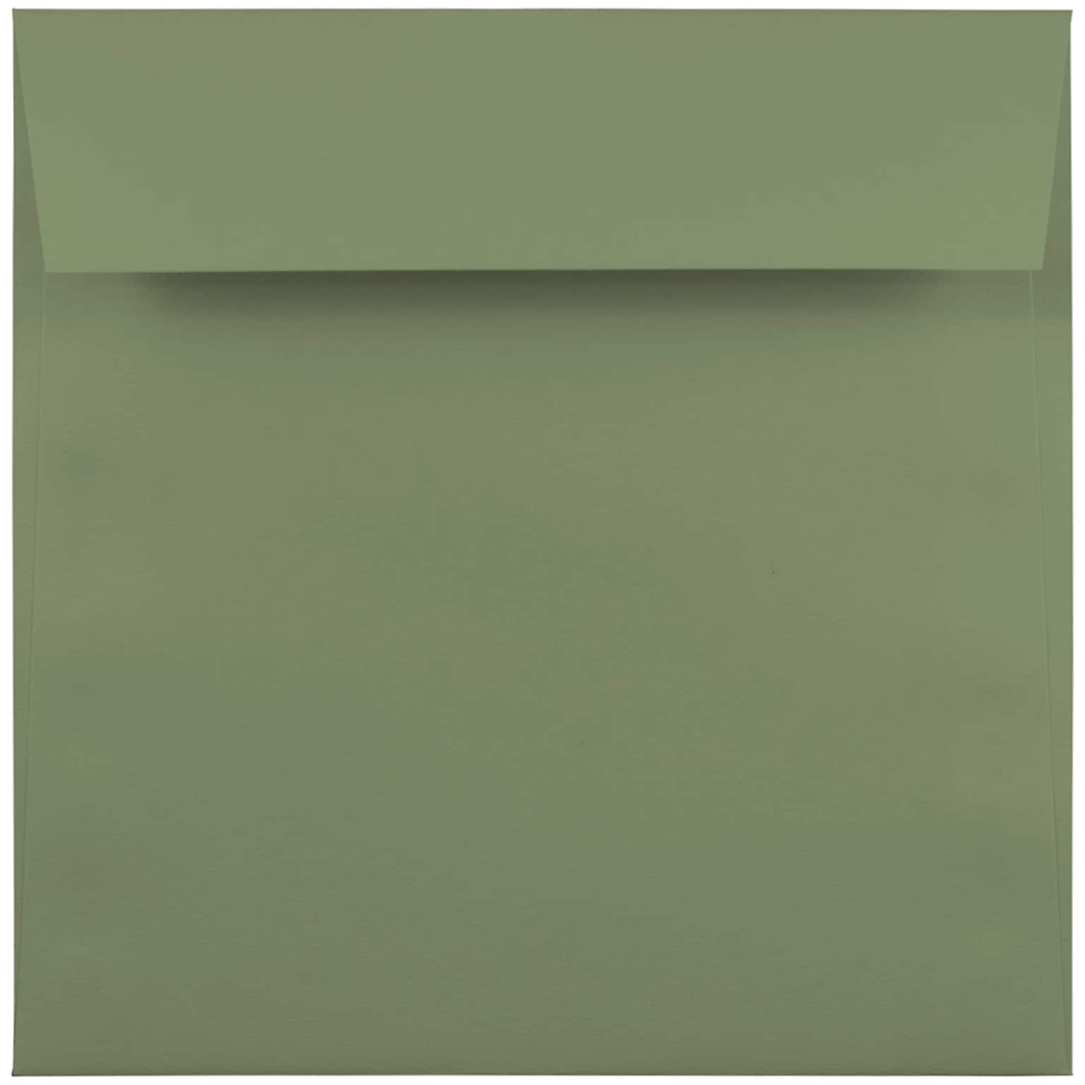 JAM PAPER Premium Invitation Envelopes, 6 1/2 x 6 1/2, Olive Green, 25/Pack (187021)