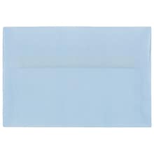 JAM PAPER A8 Translucent Vellum Invitation Envelopes, 5 1/2 x 8 1/8, Surf Blue, 25/Pack (15792I)