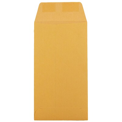 JAM PAPER #5.5 Kraft Coin Recycled Business Envelopes, 3 1/8 x 5 1/2, Brown Kraft Recycled, 100/Pack