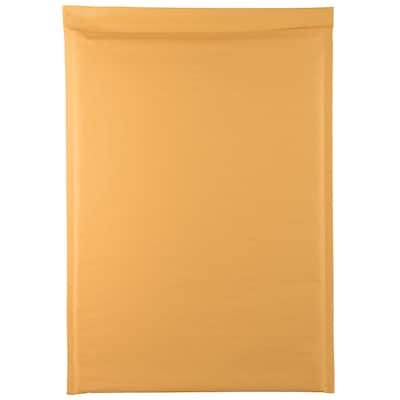 JAM PAPER Bubble Lite Padded Mailers, Size 6, 12 1/2" x 17 1/2", Brown Kraft, 25/Pack (526PKCE110)