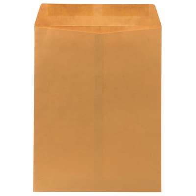 JAM Paper Premium Catalog Envelope, 10 x 13, Brown Kraft Manila, 100/Pack (V018286)