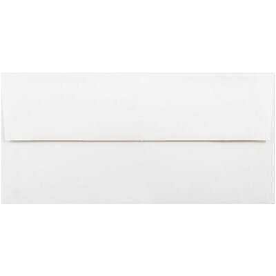 JAM PAPER 3 7/8 x 8 1/8 Foil Lined Invitation Envelopes, White with Gold Foil, 50/Pack (370031865I)