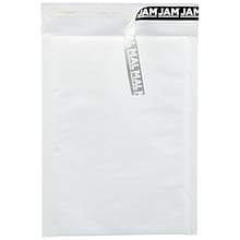 JAM PAPER Bubble Lite Padded Mailers, Size 1, 7 1/4 x 10 1/2, White Kraft, 25/Pack (24632024)