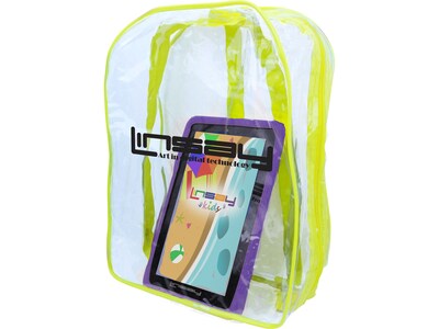 Linsay 7" Tablet with Purple Kids' Defender Case & Backpack, WiFi, 2GB RAM, 64GB Storage, Android 13, Purple (F7XHDKIDSBAGP)