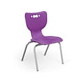 MooreCo Hierarchy 4-Leg Plastic School Chair, Purple (53316-1-PURPLE-NA-CH)