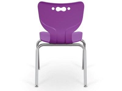 MooreCo Hierarchy 4-Leg Plastic School Chair, Purple (53316-1-PURPLE-NA-CH)