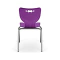 MooreCo Hierarchy 4-Leg Plastic School Chair, Purple (53318-1-PURPLE-NA-CH)