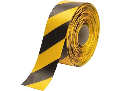 National Marker Caution Tape, 4 x 33.33 Yds., Black/Yellow (HDT4BKYL)