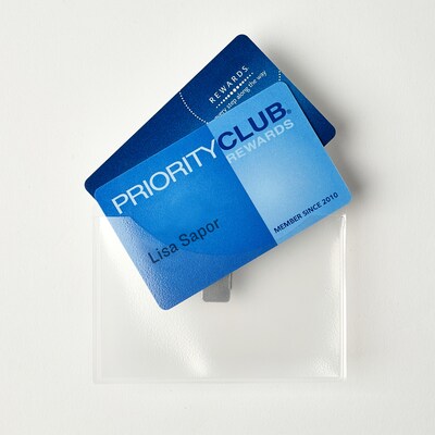 Avery Clip Style Laser/Inkjet Name Badge Kit, 3 x 4, Clear Holders with White Inserts, 40/Box (538