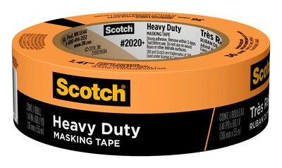 Scotch® Heavy Duty 1.41 x 60.1 yds. Masking Tape, Orange (2020+-36AP)