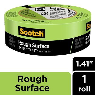 Scotch Rough Surface Heavy Duty Painters Tape, 1.41 x 60.1 yds., Green (206036AP)