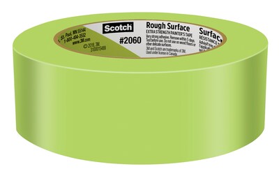 Scotch Rough Surface Heavy Duty Painter's Tape, 1.41" x 60.1 yds., Green (206036AP)