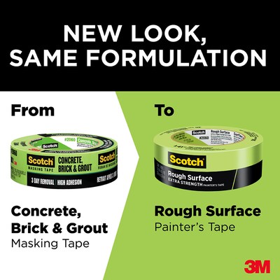Scotch Rough Surface Heavy Duty Painter's Tape, 1.41" x 60.1 yds., Green (206036AP)