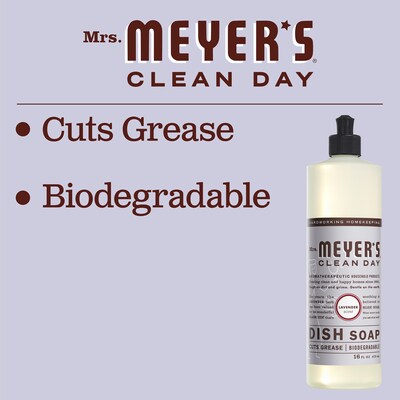 Mrs. Meyer's Liquid Dish Soap, Lavender, 16 oz. (347634)