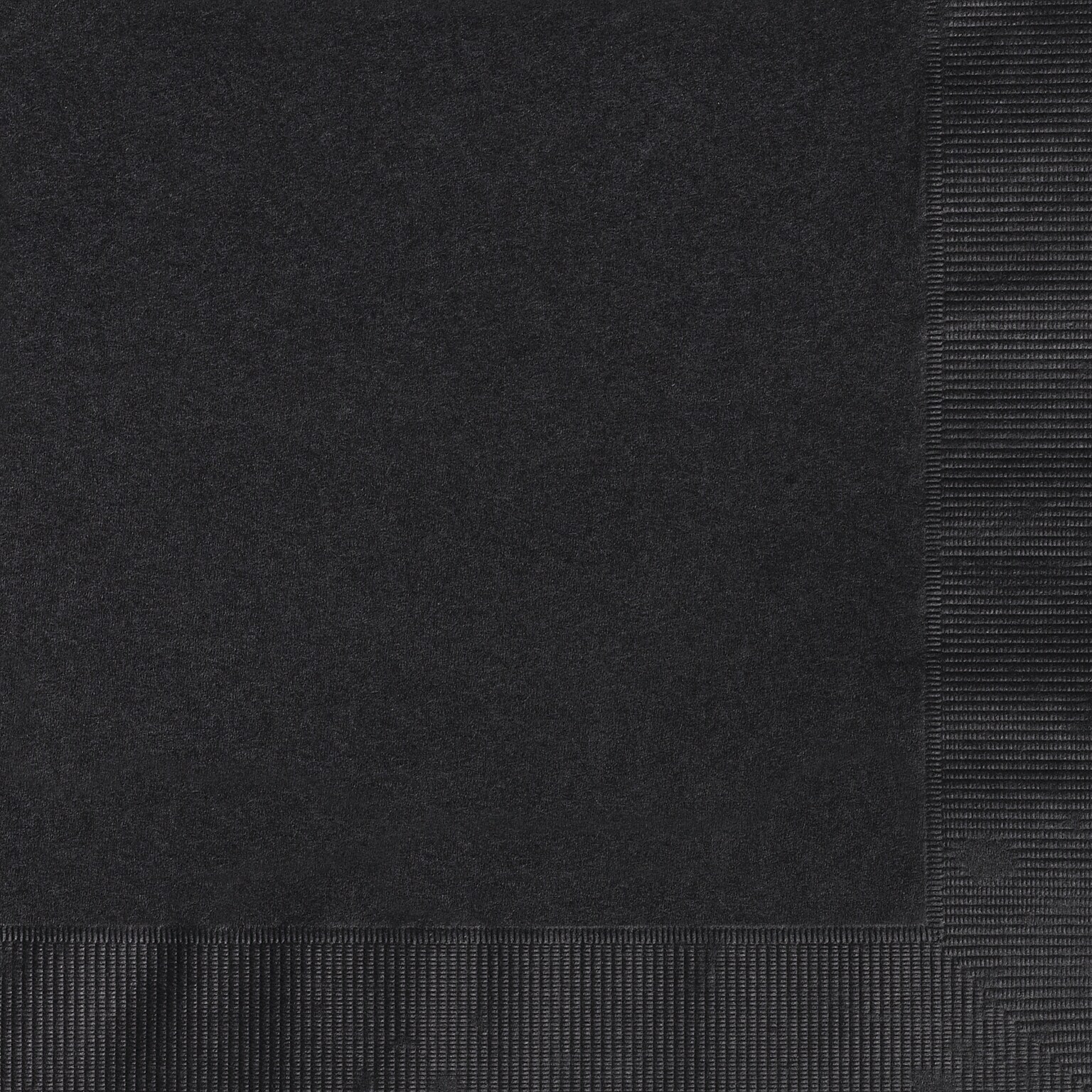 Custom 4-3/4 Square Black Beverage Napkin, 3-Ply Tissue, 100/Pack