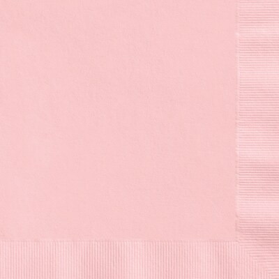 Custom 4-3/4 Square Blush Beverage Napkin, 3-Ply Tissue, 100/Pack