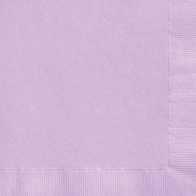 Custom 4-3/4 Square Lavender Beverage Napkin, 3-Ply Tissue, 100/Pack