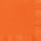 Custom 4-3/4" Square Orange Beverage Napkin, 3-Ply Tissue, 100/Pack